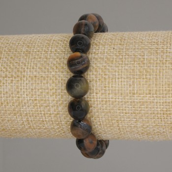 Браслет Соколине Око гладка кулька, діаметр 10мм+-, довжина 18см +- стрейч