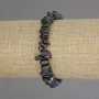 Brățară din hematit mărunțit, diametre 8-11×4-6 mm, lungime 18 cm, elastic