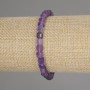 Brățară cu ametist tăiat în formă de cub, diametrul 5×5 mm, lungimea 18 cm, elastică