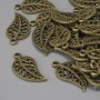Pandantiv 'Frunză' culoare bronz, diametru 18×10 mm ± gaură pentru ureche 1,5 mm ± ambalaj 27 buc