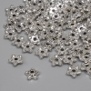 Furnitură cap de mărgele, culoare argintie metalică, diametru 5×1,5 mm, gaură 1,2 mm, ambalaj 91 buc.