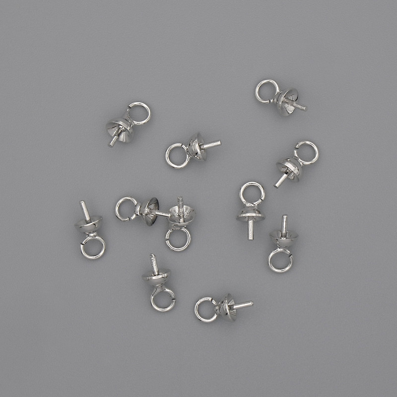 Știft cu capac diametru d mm, lungime 4×7,5 mm, metal argintiu, 1 bucată