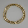 Mărgele de hematit aurii, formă romb 4×4 mm ± pe fir, lungime 40 cm+