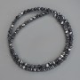 Mărgele de hematit romb 4×4 mm, pe fir, lungime 40 cm