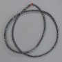 Mărgele de hematit cub 2x2 mm – pe șnur, lungime 40 cm+