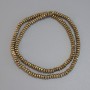 Mărgele hematit culoare aurie, rondel facetat 4×2 mm, pe fir, lungime 38 cm+