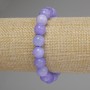 Brățară din acvamarin cu bilă netedă, diametru 10 mm (+/-), lungime 18 cm, elastică