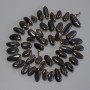 Mărgele din granat, fragment în formă de fluture, diametru 12–16×6–8 mm, mărgele de 3 mm, lungime aproximativ 39 cm, pe șnur