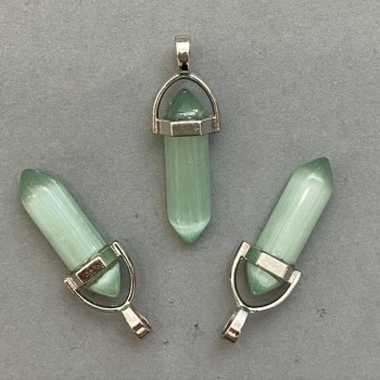 Pandantiv «Ochi de pisică» hexagonal cristal sferă 8×31×41 mm+