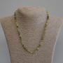 Colier din grosular (granat verde) cu cuburi tăiate de 4x4 mm, lungime de aproximativ 50 cm, cu închizătoare