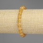 Brățară din citrin facetat, rondelle, diametrul 8x5 mm, cu mărgele de 5 mm și 3 mm, lungime 18 cm, elastic