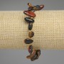 Brățară din ochi de tigru, ochi de bou și ochi de șoim, mărgele în formă de fluture, diametrul 10–15×5–7 mm, lungime 18 cm +/-, pe elastic
