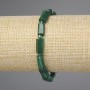 Brățară din malahit, tăiat, diametru 11–13×6–7 mm, mărgele 3 mm, lungime 18 cm, pe elastic