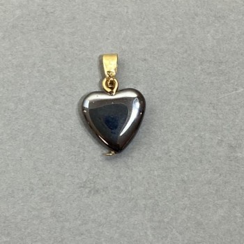 Pandantiv hematit inimă 19x12mm+