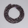 Mărgele de granat tăiate cuburi 4×4 mm, lungime aproximativă 39 cm, pe șnur