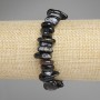 Brățară din agat facetat, diametrul 10–17×2,5 mm, lungime 18 cm +/- pe elastic
