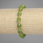 Brățară din jadit cu granule tăiate, diametrul 10×8 mm, mărgele 3 mm, lungime 18 cm, pe elastic