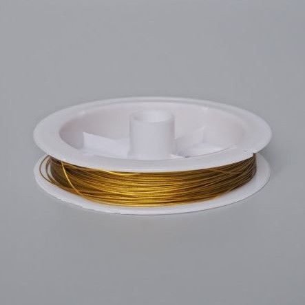Reducere! Sârmă de culoare bronz, bobină de 50 m (+/-), diametrul 0,45 mm (ruginită)