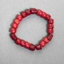 Brățară din coral, fason tăiat, 8–12×11 mm ±, lungime 18 cm ±, elastică