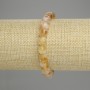 Brățară cu citrin tăiat cub 8×8 mm, lungime 18 cm