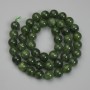 Mărgele din jadit, formă sferică, diametrul 10 mm ±, lungime 38 cm ±, pe șnur