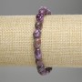 Brățară din agate tăiate, diametrul 7–9×7 mm, 5 mm +/-, lungime 18 cm, elastică