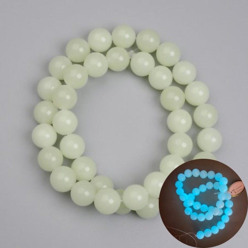 Mărgele de onix cu luciu turcoaz, bilă netedă de 10 mm, lungime 37 cm+- pe șnur