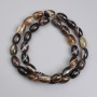 Mărgele de agat în formă de baril, diametrul 12×8 mm, lungime aproximativă 39 cm, pe fir