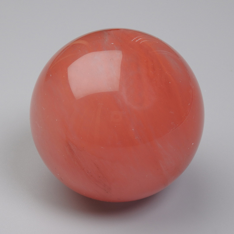 Minge suvenir din piatră naturală chalcedon, diametrul de 40 mm+