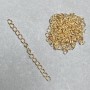 Furnitură - Lanț extensor suplimentar de 7 cm, culoare aurie a metalului (34 g +/-)