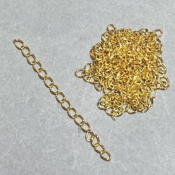 Furnitură – Lanț de prelungire suplimentar 7 cm – culoare aur galben, finisaj (34 g +/-)