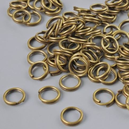 Inel de conectare, diametru 6 mm, ambalaj 990 g, culoare bronz