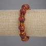 Brățară din agată netedă, în formă rondel, diametrele 11,5×7,5 mm ± 10×4 mm ± 8×1 mm ±, lungime 18 cm ± elastic