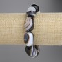 Brățară din agat «Barilo», diametru 19×15 mm ±, rondele 8×1 mm ±, lungime 18 cm ±, pe elastic