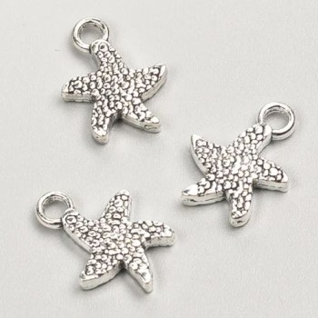 Furnitură pandantiv Stea de mare, diametrul 16x12, ambalare 19 bucăți ± 20 g