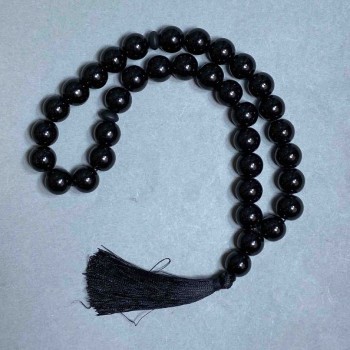 Mătănii din agat, piatră naturală, bile netede, diametru 12 mm, 33 mărgele