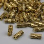 Inserție pentru mărgele, culoare aurie, diametrul 8×3,5 mm, gaură aproximativ 1,2 mm, ambalaj 20 g (~56 buc.)