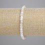 Brățară din adularit, cuburi facetate 4×4 mm, lungime 18 cm, pe bandă elastică