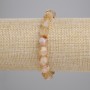 Brățară din citrin natural, cu mărgele multifacetate, diametrul 9x8 mm, 5 mm ±, lungime 18 cm ± (elastic)
