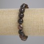 Brățară din agată, bile netede, diametru 10 mm, lungime 18 cm, elastică