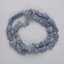 Mărgele din coral poros fragmente, diametrul 7–10×3,5 mm, lungime 40 cm, pe fir