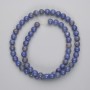 Mărgele din coral poros – bilă netedă, diametrul 6 mm, lungime 39 cm, pe fir