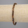 Brățară din ochi de tigru facetat, cub, diametrul 4×4 mm, lungime 18 cm, elastic