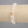 Brățară din citrin tăiat pătrat, diametrul 9–10×9–10 mm +/- (elastic), lungimea 18 cm+