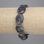 Brățară din labradorit, ovală, diametrul 19×15 mm, lungime 18 cm, pe elastic