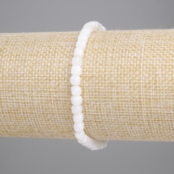 Brățară din adular, cuburi fațetate, dimensiune cub 4x4 mm, lungime 18 cm, pe elastic