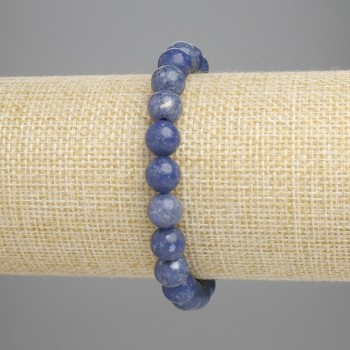 Brățară din coral poros, mărgele netede de 8 mm, lungime 18 cm, pe elastic