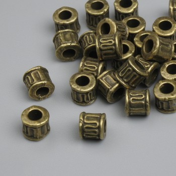 Inserție pentru mărgele, culoare bronz, diametru 5×5 mm ±, gaură de diametru ~3 mm ±, ambalare ~26 buc.