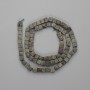 Mărgele din jasper „Sânge de dragon” cubice, diametrul 4,5×4,5 mm, lungime 39 cm, pe șnur