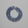 Mărgele din cianit facetate, cub 4x4 mm ±, lungime 39 cm ± pe șnur